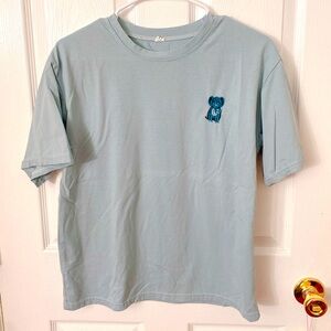 Elephant embroidered t shirt